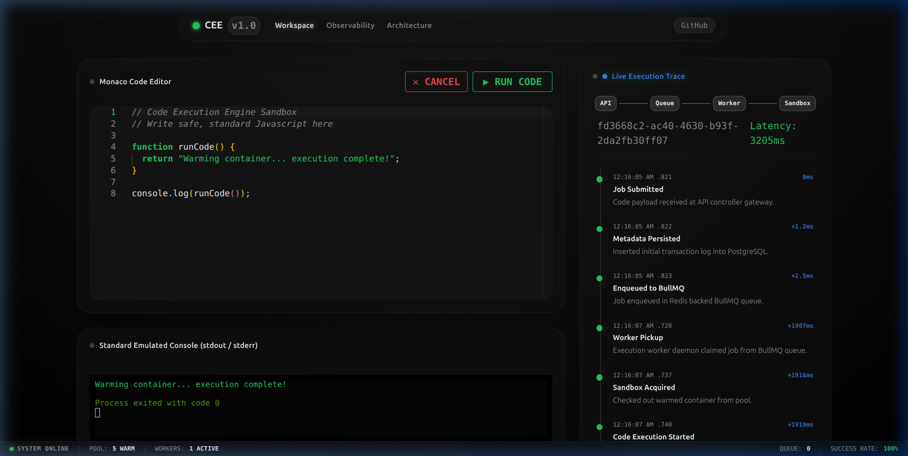 Code Execution Engine